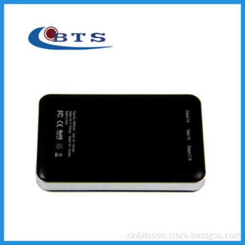 Power bank with 5600mAh capacity and private model design, 2 USB ports